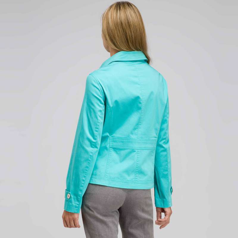 Button Front Jacket, Aqua Haze, large image number 1
